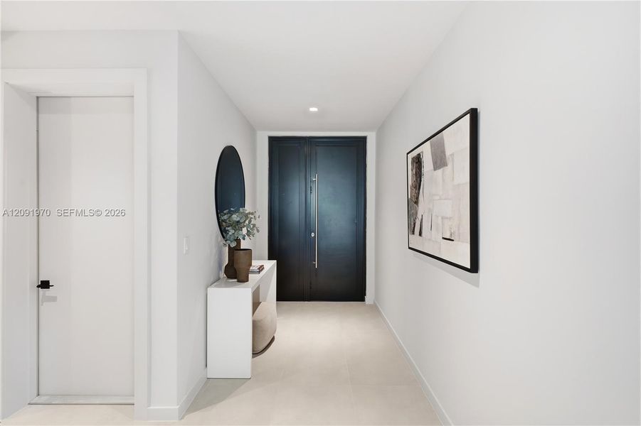 Furnished interior view inside a new home in , Miami (Image 35).