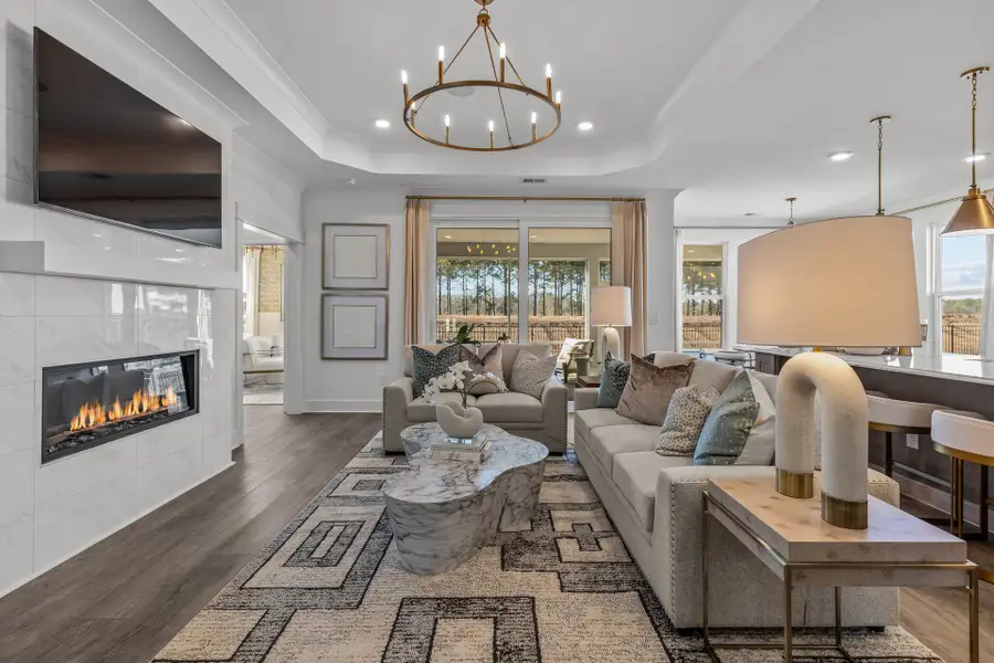 Representative furnished interior of a home built from the The Boardwalk by Chesapeake Homes in Coastal Club of the Carolinas, Calabash (Image 5).
