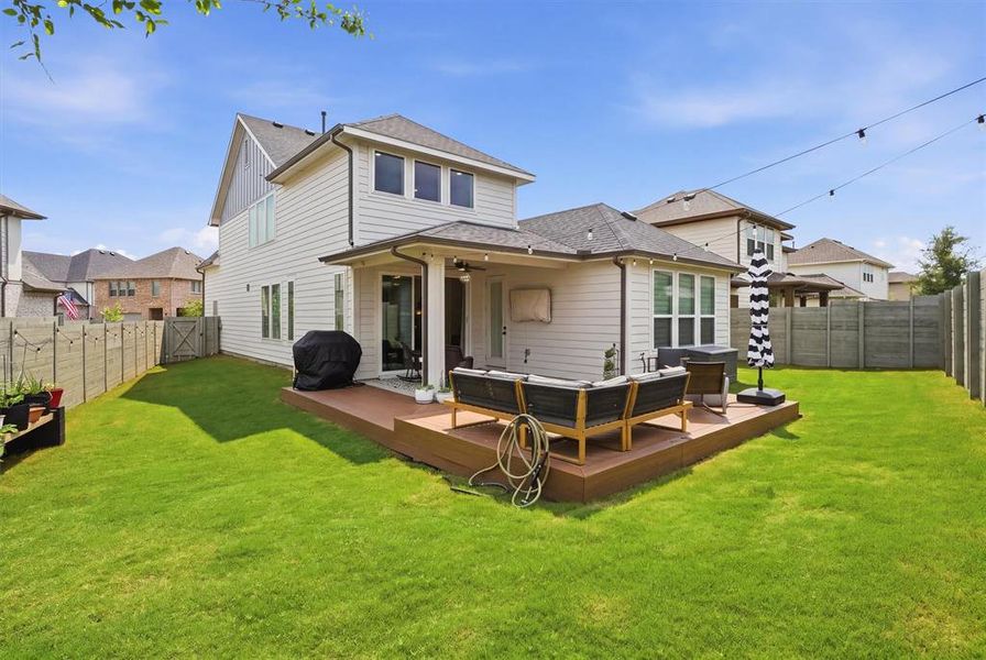 Exterior details and patio area of a home in , Argyle (Image 23).