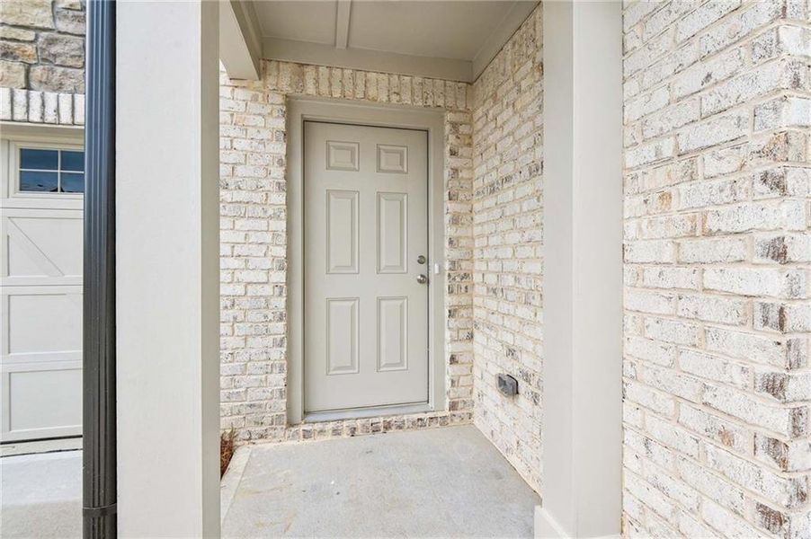 Exterior details and patio area of a home in Langston Reserve, Cartersville (Image 3).