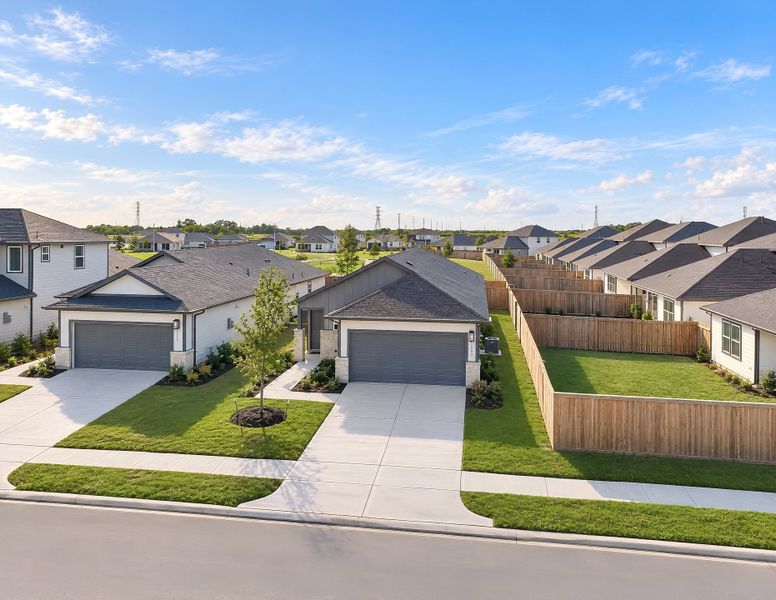 Front exterior of a new home in Hockley Meadows, Hockley, TX, highlighting curb appeal (Image 2). Front exterior of a new home in Hockley Meadows, Hockley, TX, highlighting curb appeal (Image 2).