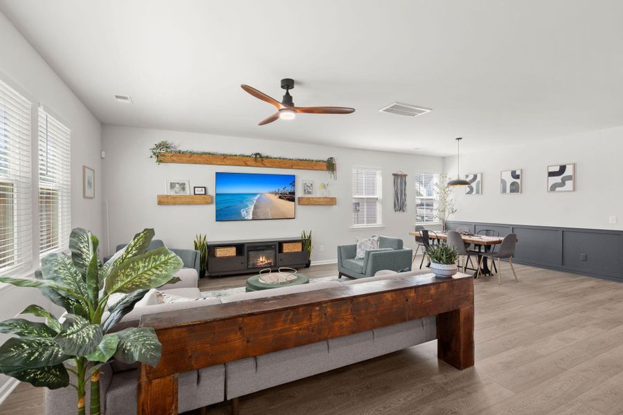 Furnished interior view inside a new home in Lindera Preserve at Cane Bay Plantation, Summerville (Image 7).