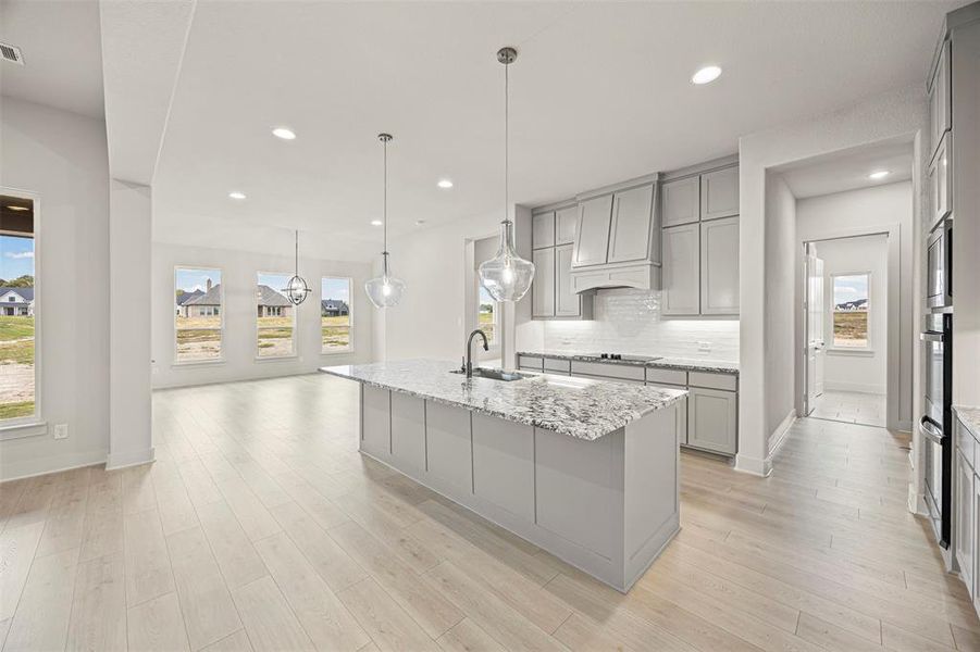 Furnished interior view inside a new home in Tuscan Estates (1 Acre Lots), Waxahachie (Image 10).