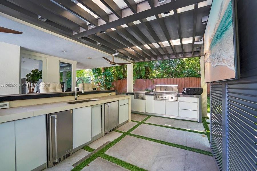 Exterior details and patio area of a home in , Pinecrest (Image 29). Exterior details and patio area of a home in , Pinecrest (Image 29).