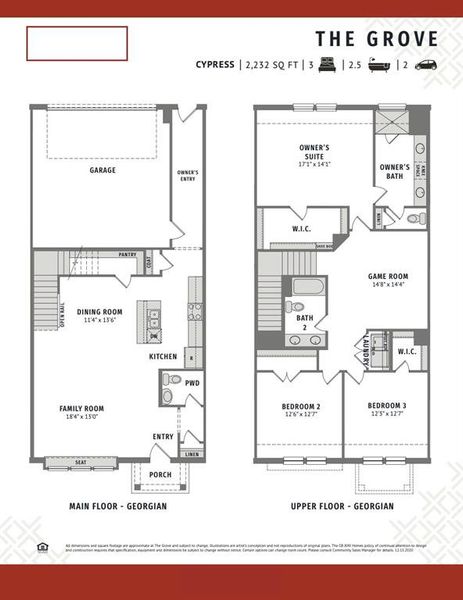 Our brand new Cypress floor plan offers great entertaining spaces upstairs and down!