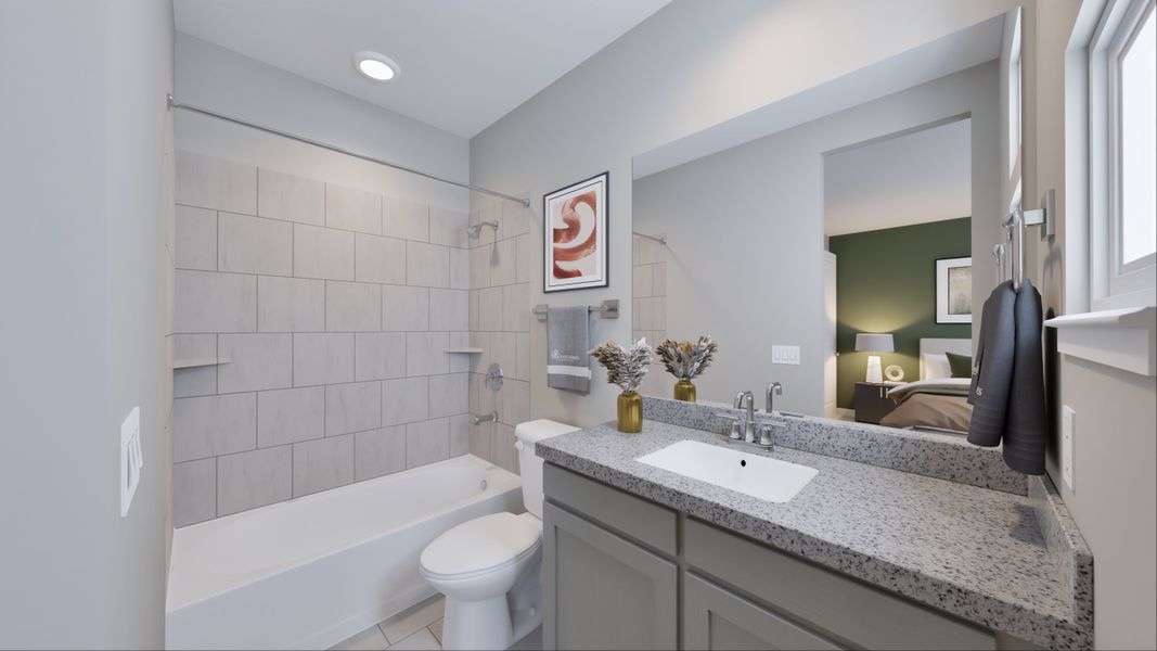 Representative furnished interior of a home built from the Pinehurst by Tricoast Homes in Sunterra 50s, Katy (Image 15). Representative furnished interior of a home built from the Pinehurst by Tricoast Homes in Sunterra 50s, Katy (Image 15).