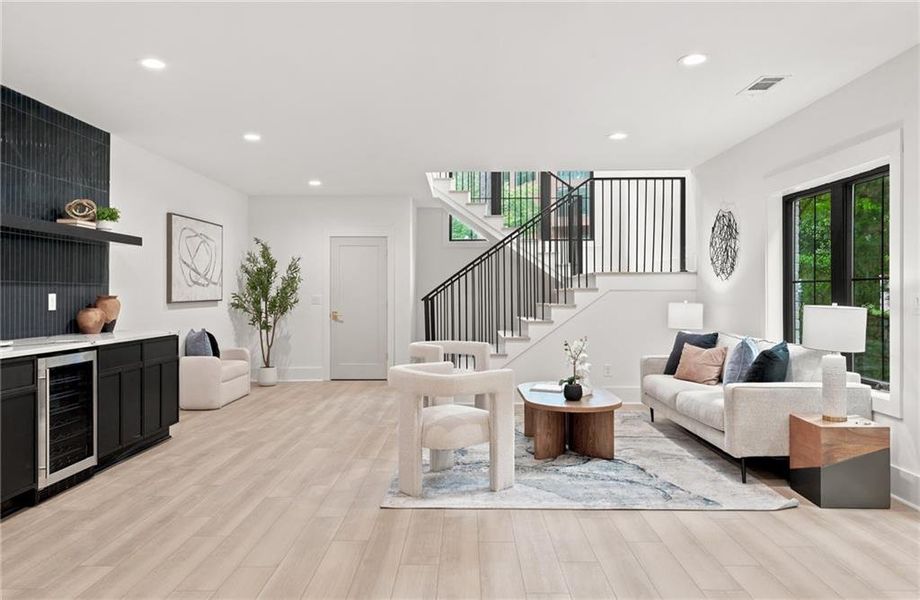 Furnished interior view inside a new home in , Atlanta (Image 12).