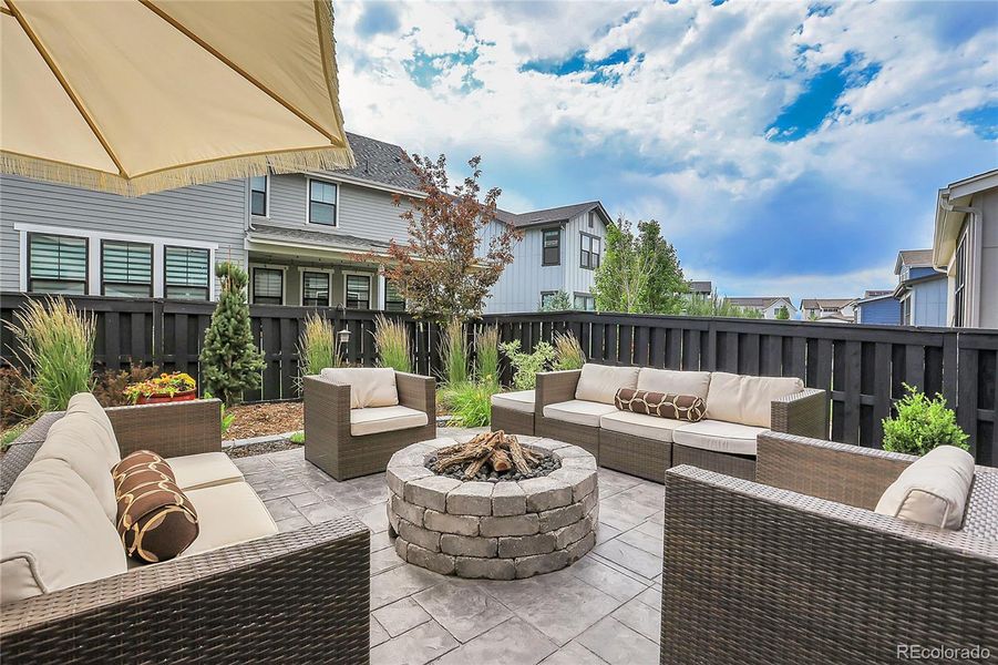 Step outside to a fabulously finished backyard