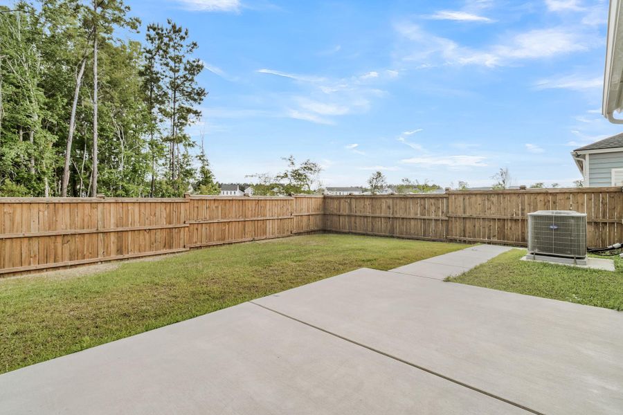 Exterior details and patio area of a home in Heron's Walk at Summers Corner, Summerville (Image 29).