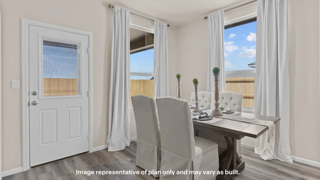 Furnished interior view inside a new home in Mustang Ridge, Andrews (Image 11).