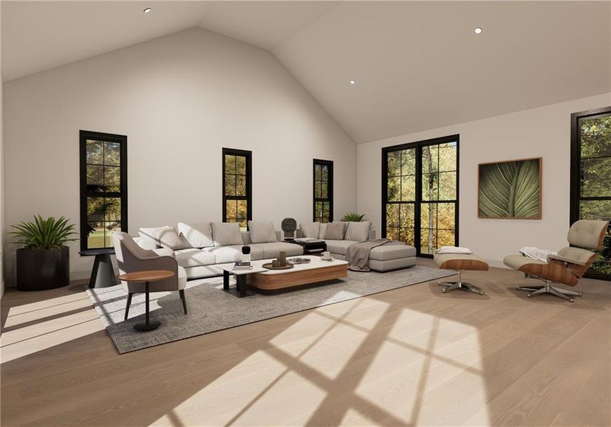 Furnished interior view inside a new home in , Fairburn (Image 3).