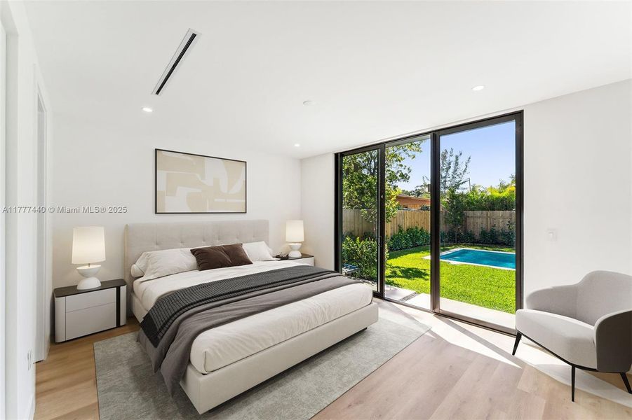 Furnished interior view inside a new home in , Miami (Image 11).