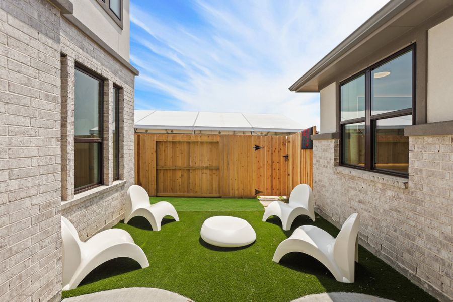 Exterior details and patio area of a home in Jubilee 45', 50', 70', Hockley (Image 28).