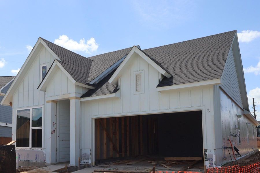 In-progress construction of a new home in Elyson - Grove Row Collection, Katy, TX (Image 4).