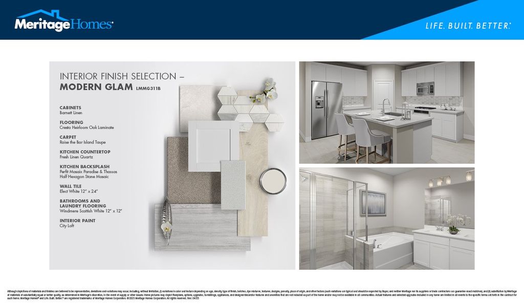 Sample of building materials used in homes in Martin Springs - Highland Series, Lawrenceville (Image 22).