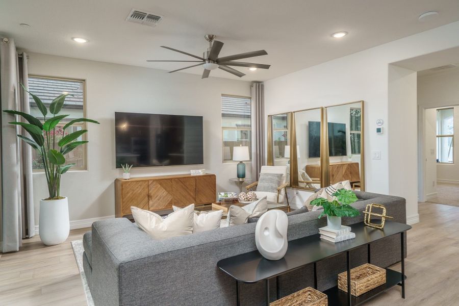 Furnished interior view inside a new home in The Ridge at Sienna Hills, Buckeye (Image 14).
