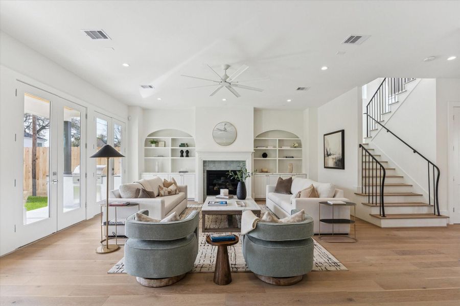 Furnished interior view inside a new home in , Houston (Image 18).