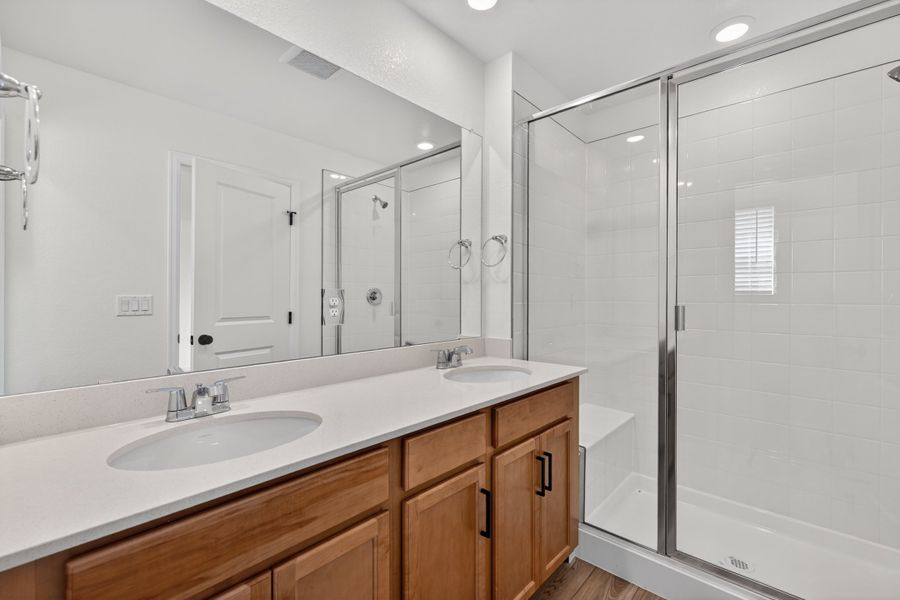 Furnished interior view inside a new home in Sky Ranch, Aurora (Image 3).