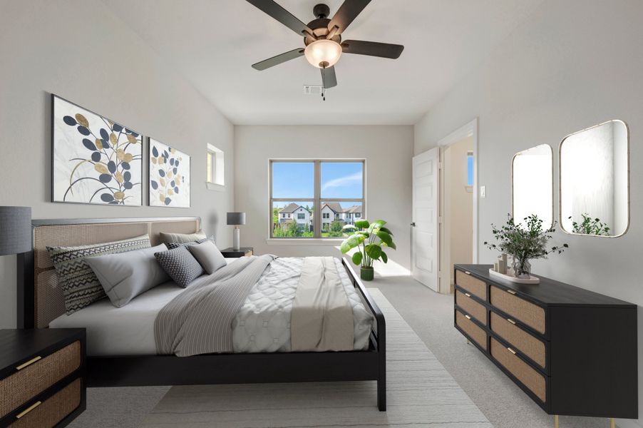 Furnished interior view inside a new home in Karis - Cottage Series, Crowley (Image 6).