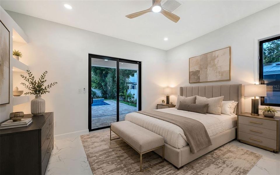 Furnished interior view inside a new home in , Sarasota (Image 34).