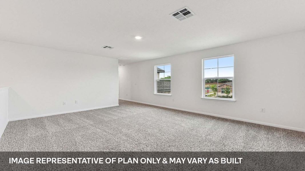 Spacious, unfurnished interior of a new home in Bar W Ranch, Leander (Image 20).