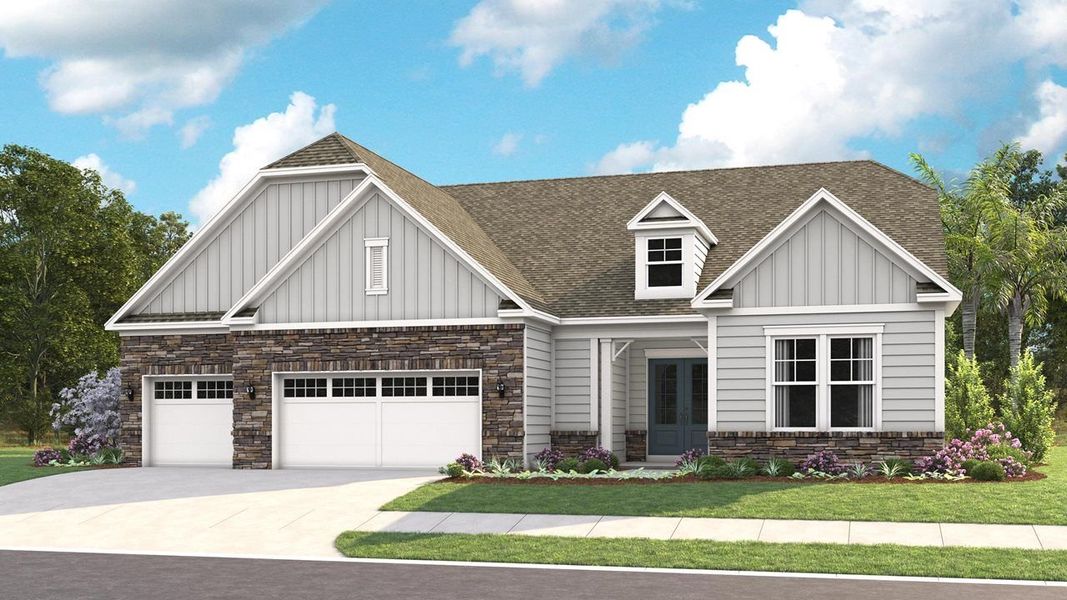 Elevation Farmhouse | Stone
