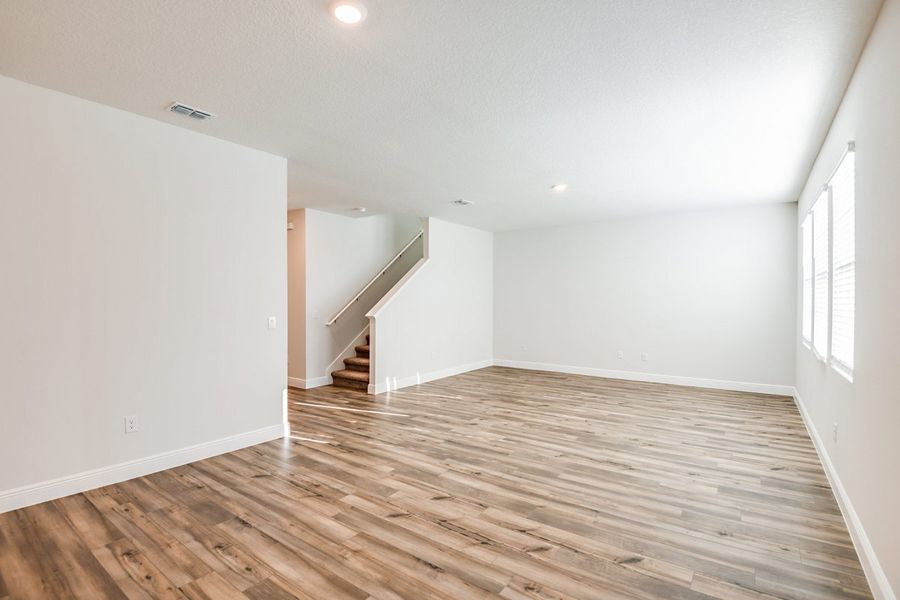 Representative unfurnished interior of a home built from the Amelia by Casa Fresca Homes in Mirada, San Antonio (Image 16).