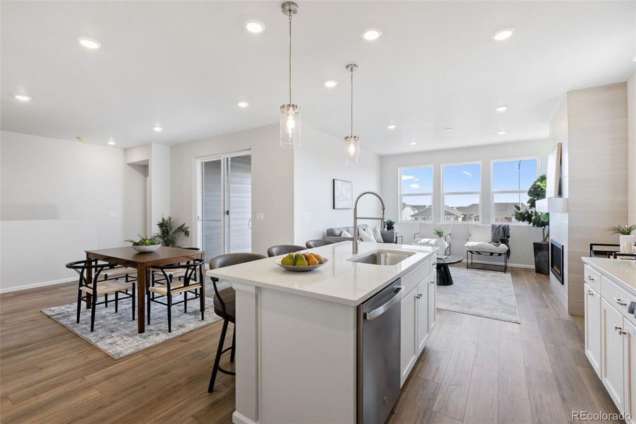 Furnished interior view inside a new home in The Legacy Collection at Talon Pointe, Thornton (Image 15).