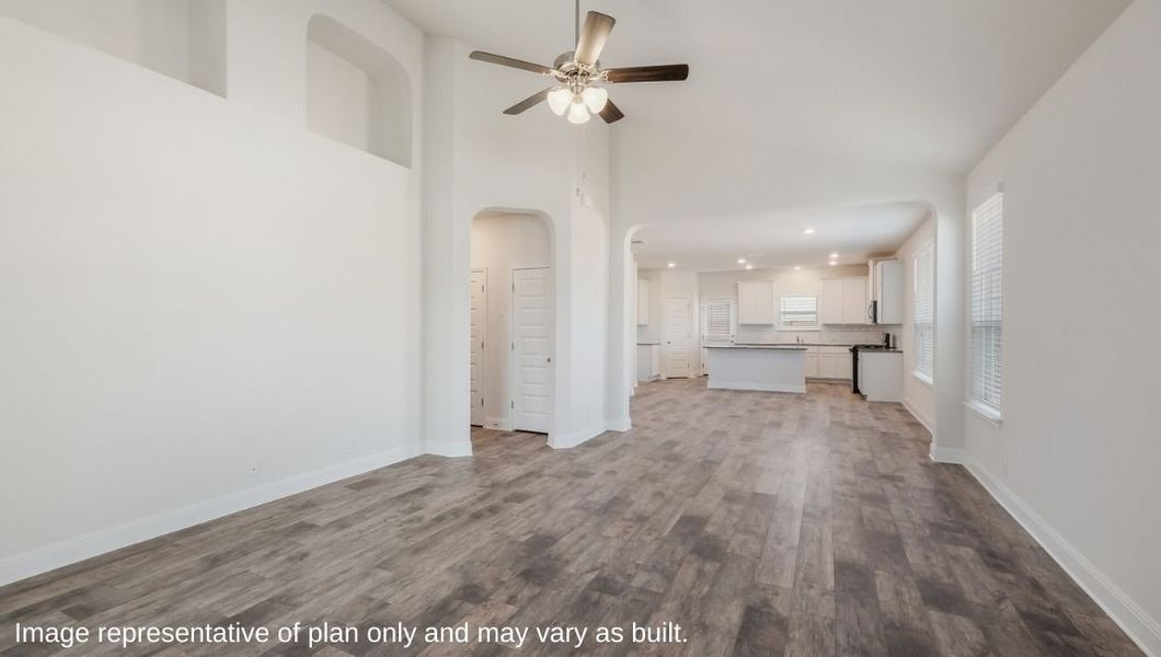 Representative unfurnished interior of a home built from the The Driftwood by D.R. Horton in Steele Creek, Cibolo (Image 13).