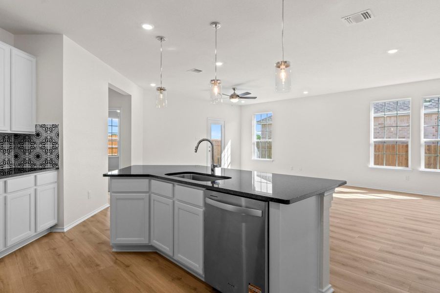 Furnished interior view inside a new home in Salerno - Heritage Collection, Round Rock (Image 9). Furnished interior view inside a new home in Salerno - Heritage Collection, Round Rock (Image 9).