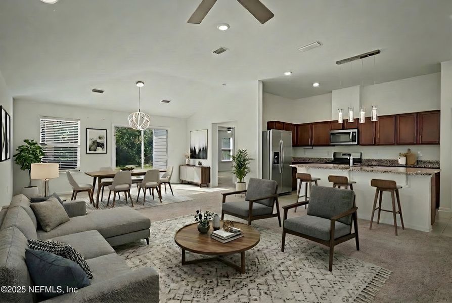 Furnished interior view inside a new home in , Palm Coast (Image 5).