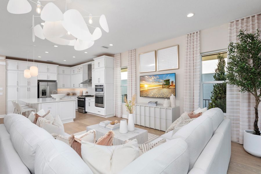 Representative furnished interior of a home built from the Elena by GL Homes in Valencia Ridge (55+), Wesley Chapel (Image 8).