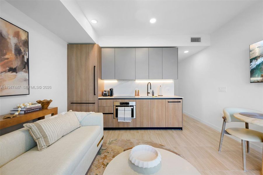 Furnished interior view inside a new home in , Miami Beach (Image 11).