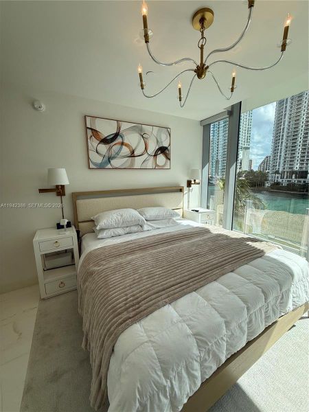 Furnished interior view inside a new home in , Miami (Image 14).
