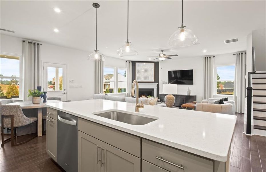 Furnished interior view inside a new home in Anderson Point Estates, McDonough (Image 9).