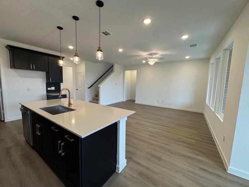 Open Kitchen-Living Room Construction Progress