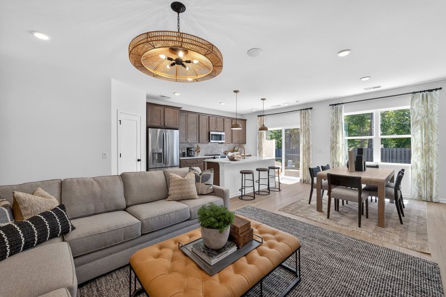 Representative furnished interior of a home built from the Hanover by Tri Pointe Homes in Amplitude, Charlotte (Image 8).