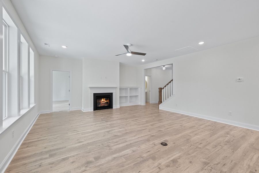 Representative unfurnished interior of a home built from the The Bradley by RobuckHomes in Baylee Ridge, Selma (Image 163). Representative unfurnished interior of a home built from the The Bradley by RobuckHomes in Baylee Ridge, Selma (Image 163).