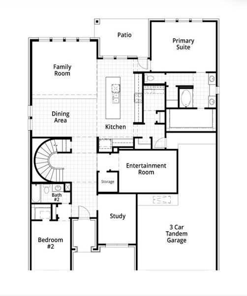 2D floor plan layout for the Leyland by Highland Homes in Meraki: 70ft. lots, Forney, TX (Image 5). 2D floor plan layout for the Leyland by Highland Homes in Meraki: 70ft. lots, Forney, TX (Image 5).