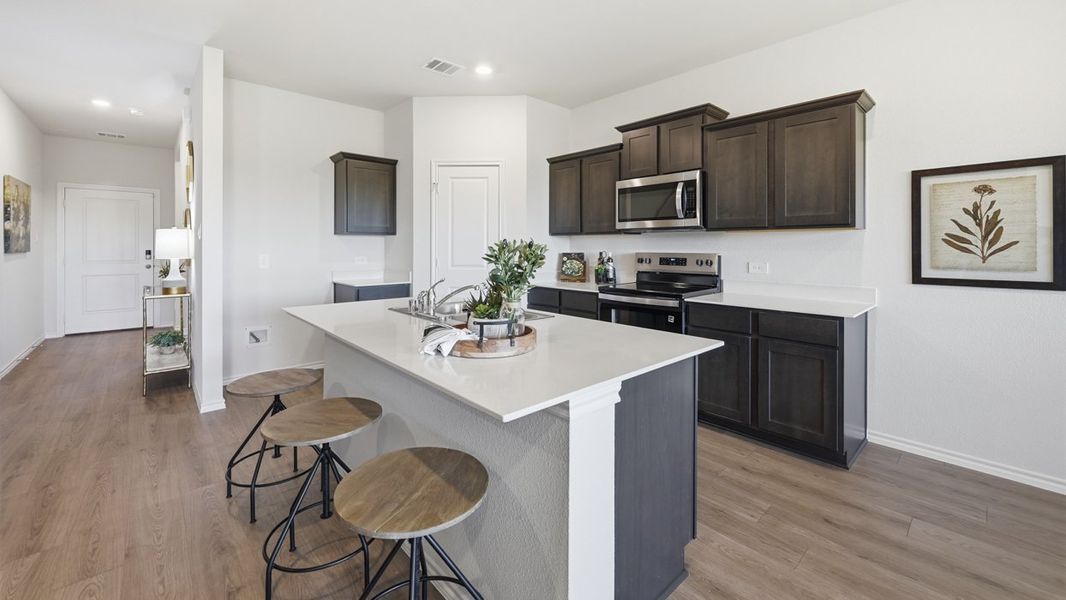 Furnished interior view inside a new home in Sweetwater Springs, Sherman (Image 3). Furnished interior view inside a new home in Sweetwater Springs, Sherman (Image 3).