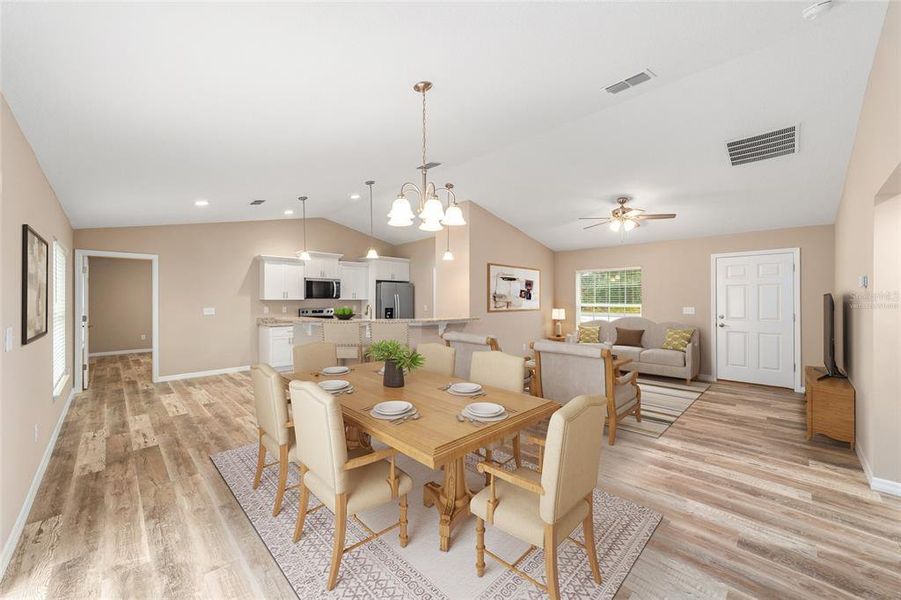 Furnished interior view inside a new home in , Ocala (Image 5).
