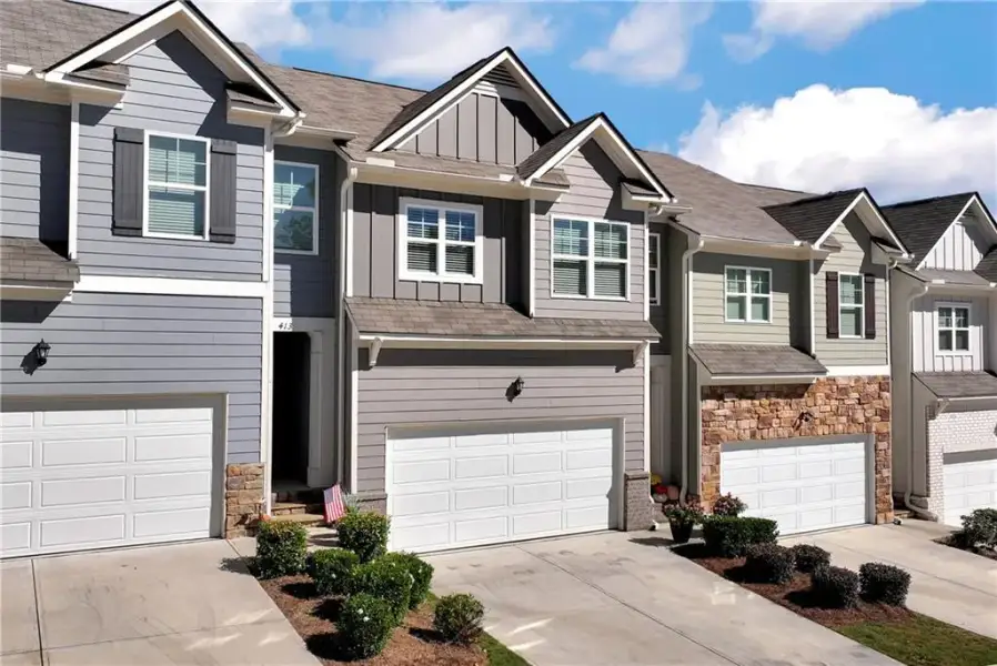 Front exterior of a new home in , Dahlonega, GA, highlighting curb appeal (Image 22).
