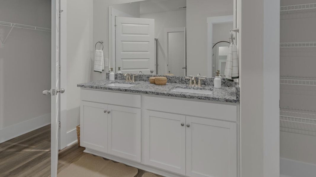 Representative furnished interior of a home built from the MADISON by D.R. Horton in Indigo Preserve, Leland (Image 24). Representative furnished interior of a home built from the MADISON by D.R. Horton in Indigo Preserve, Leland (Image 24).