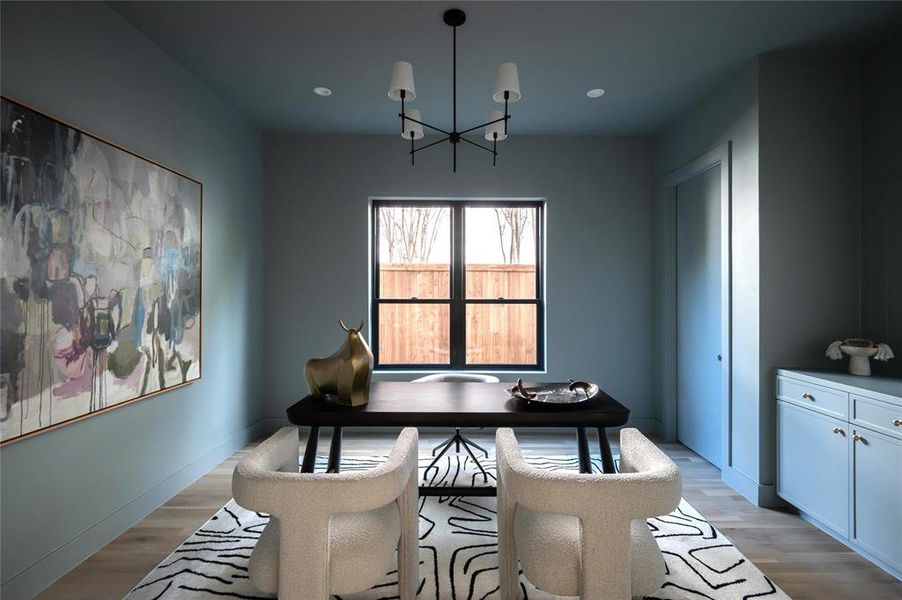 Furnished interior view inside a new home in , Dallas (Image 25).