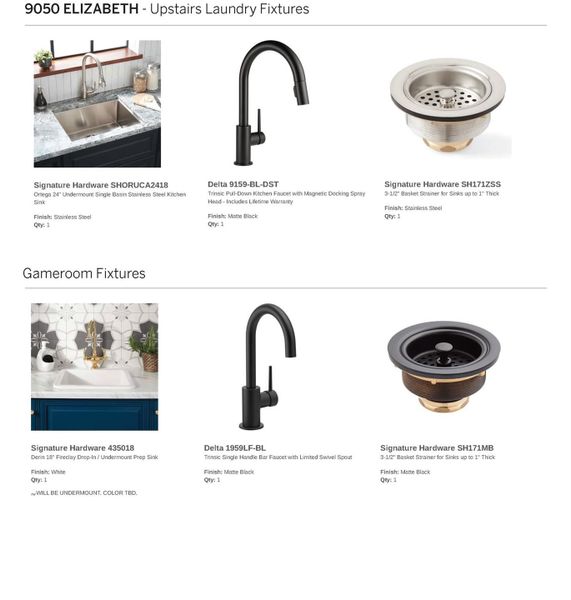 Upstairs Laundry Fixtures Upstairs Laundry Fixtures