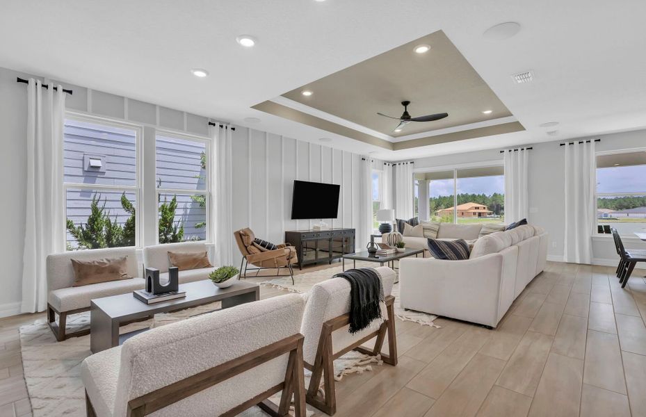 Furnished interior view inside a new home in Hyland Trail, Green Cove Springs (Image 7).