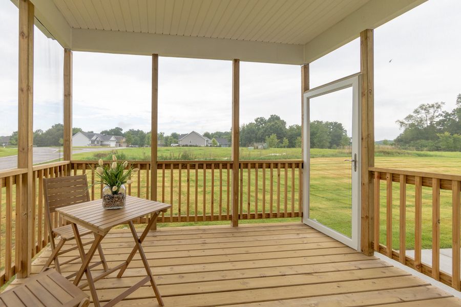 Exterior details and patio area of a home in Mystic Ridge, Whitmore Lake (Image 30).
