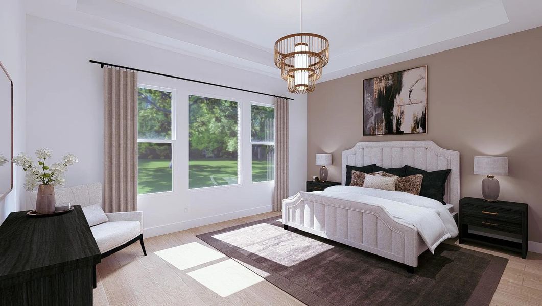 Furnished interior view inside a new home in Parmer Ranch 60, Georgetown (Image 16).