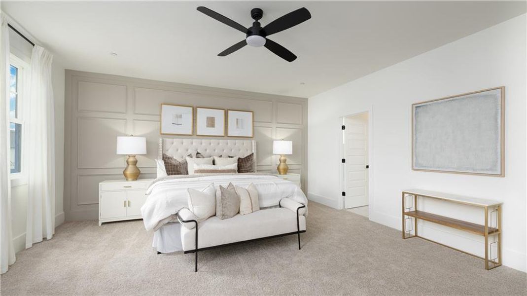 Furnished interior view inside a new home in The Village at Sandy Plains, Marietta (Image 52).
