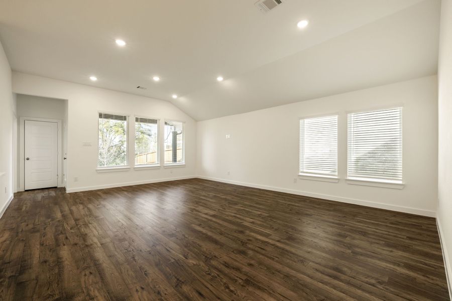 Representative unfurnished interior of a home built from the Hadley by Graham Hart Home Builder in Bear Ridge, Burleson (Image 21). Representative unfurnished interior of a home built from the Hadley by Graham Hart Home Builder in Bear Ridge, Burleson (Image 21).